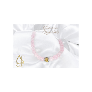 Pulsera de Mujer #1 - Cuarzo Rosa