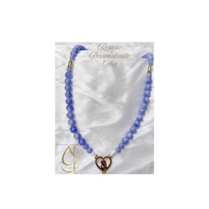 Rosario Personalizado #8 - Ágata Azul