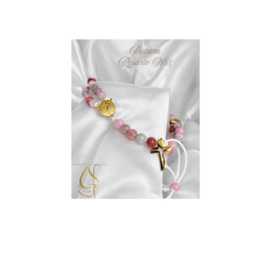 Pulsera Rosario #3 - Calcedonia Multicolor