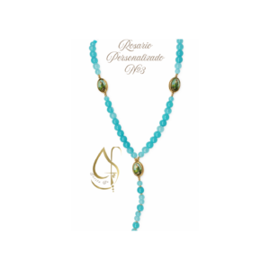 Rosario Personalizado #3 - Larimar Verde Azul